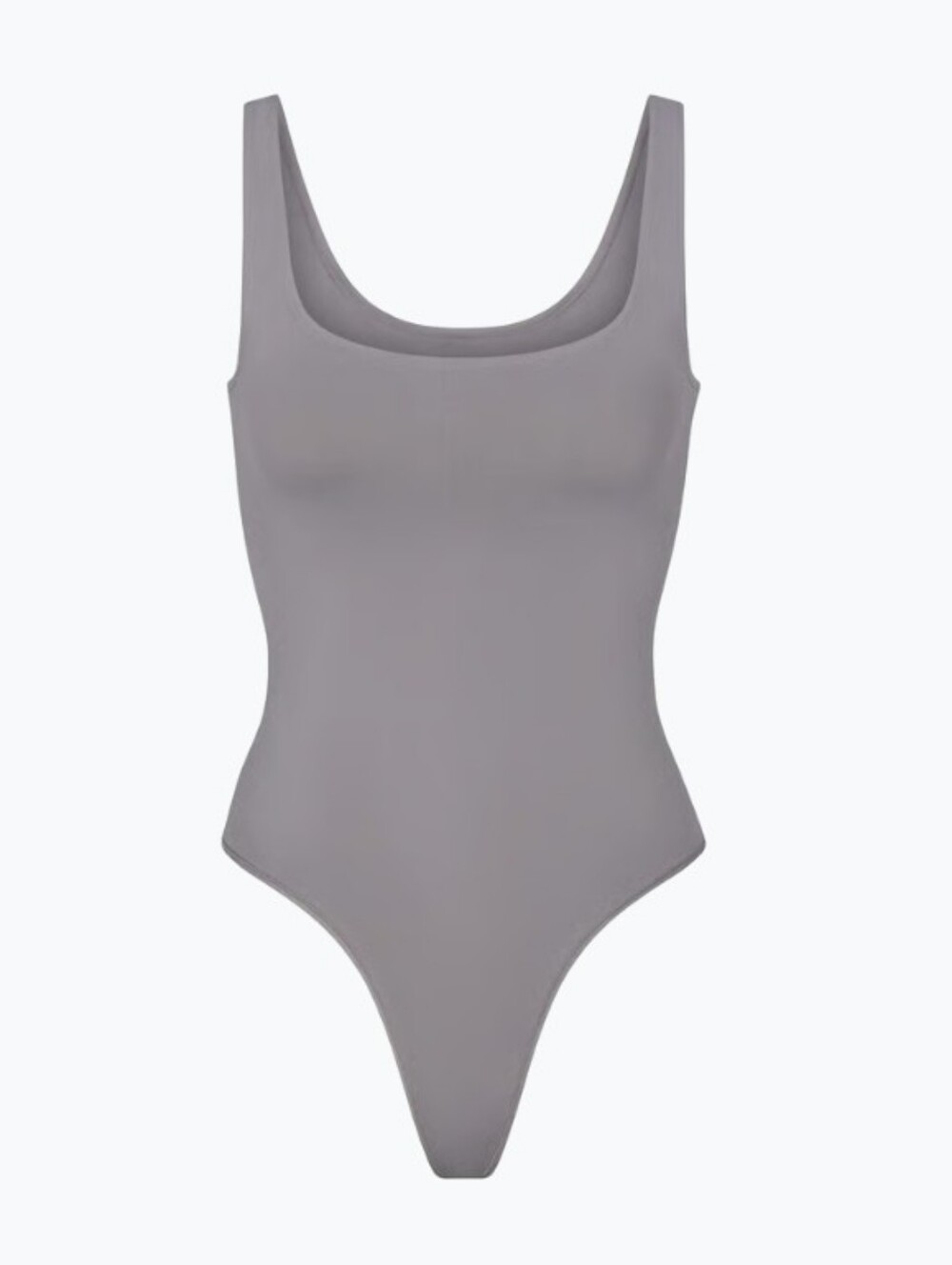 SKIMS SOFT SMOOTHING Seamless Thong Bodysuit Pacific Grey 4X NWT